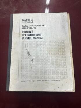 E Z Go G Electric Owners Service Manual