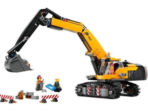 Lego City Yellow Construction Excavator Toy Digger