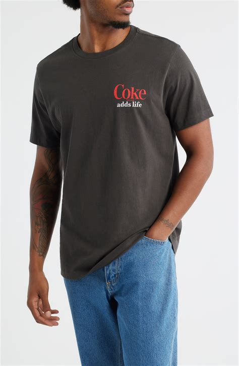 coca cola sports cotton graphic  shirt men nordstromrack