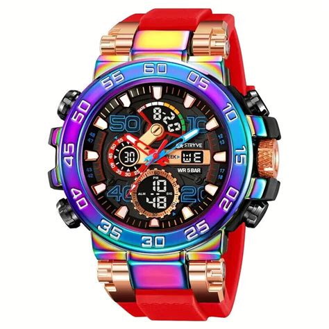 1pc STRYVE S8030 Reloj Deportivo Para Hombres Pantalla Digital Alarma