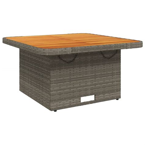 Table De Jardin Table D Ext Rieur Table De Patio Gris X X Cm