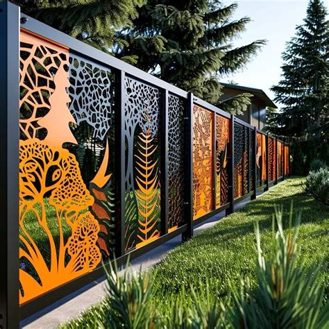 Pin By Pinner On Fence Design Metal Fence Front