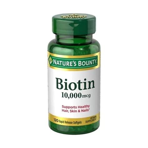 Biotina Mcg Nature S Bounty Capsulas Walmart En L Nea