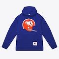 Men's Royal Denver Broncos Helmet Logo Vintage Pullover Hoodie