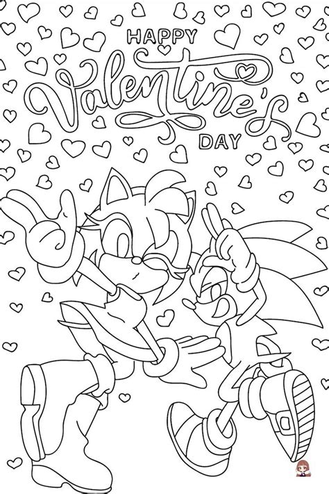 Sonic The Hedgehog The Official Coloring Book Valentines Day