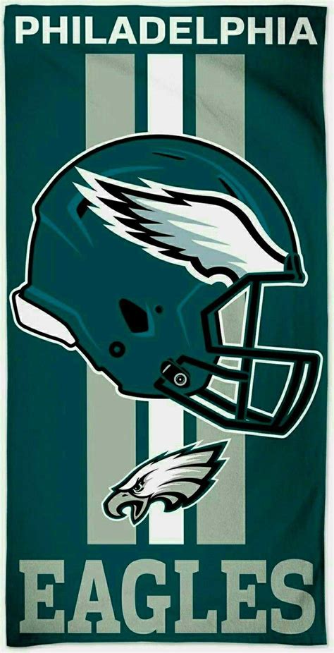 Philadelphia Eagles Logo On Blue And White Background