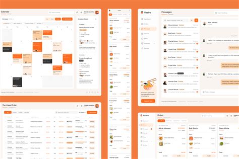 Reztro Restaurant Dashboard Figma Template Design Templates