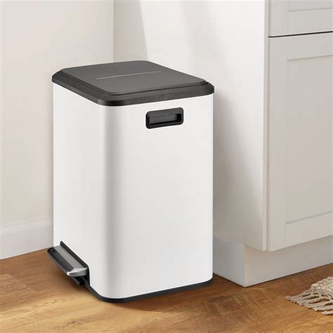 ATENOW Kitchen Trash Can 8 Gallon Dual Compartment Trash Bin