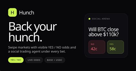 hunch   hunch crypto prediction markets  base