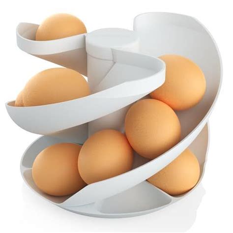 Egg Holder Dispenser Three Rows Automatic Egg Roller Refrigerator