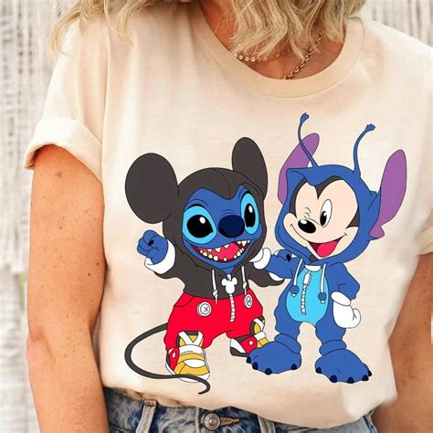 Disney Mickey And Stitch Costume Best Friends Shirt Mickey And Friends