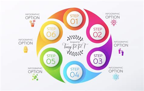 Pie Circle Chart Infographic Process Đồ họa thông tin Mẫu power