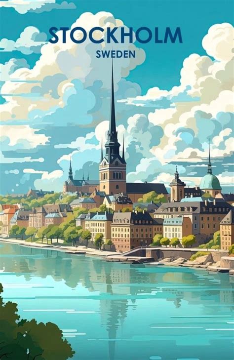 Stockholm Sweden In 2025 Travel Posters Travel Illustration