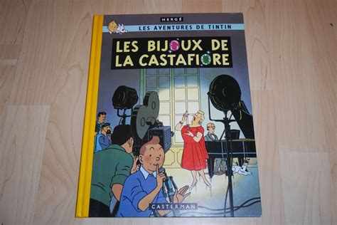 TINTIN °°° LES BIJOUX DE LA CASTAFIORE °°° DOS TISSÉ REPLICA (D ... 