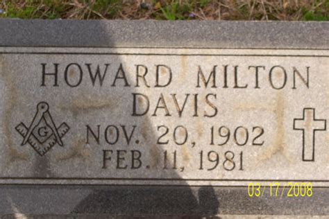 Howard Milton Davis Find A Grave Memorial