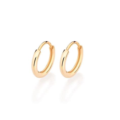 Brinco Rommanel Argola Pequeno Banhado A Ouro 18k Shopee Brasil