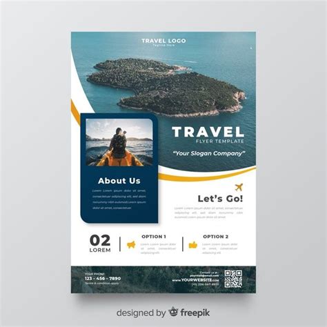 Explore The World With Our Free Travel Flyer Template