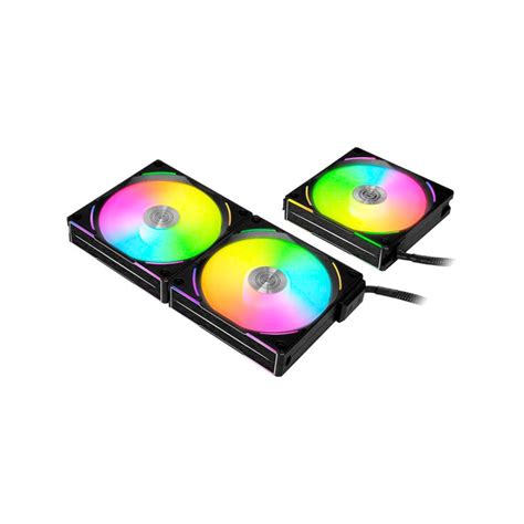 Kit X Fan Lian Li Al V Preto Rgb Mm Uni Fan Uf Al V B