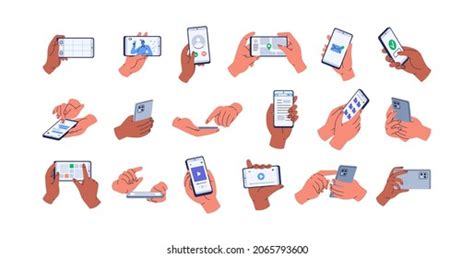 Mobile Holding Hands Images Stock Photos And Vectors