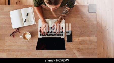 Coffee Cup With Glasses On Table Retro Photo Camera Vintage Stock Photo