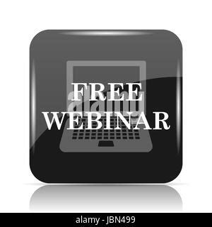 Free Webinar Icon Internet Button On White Background Stock Photo Alamy