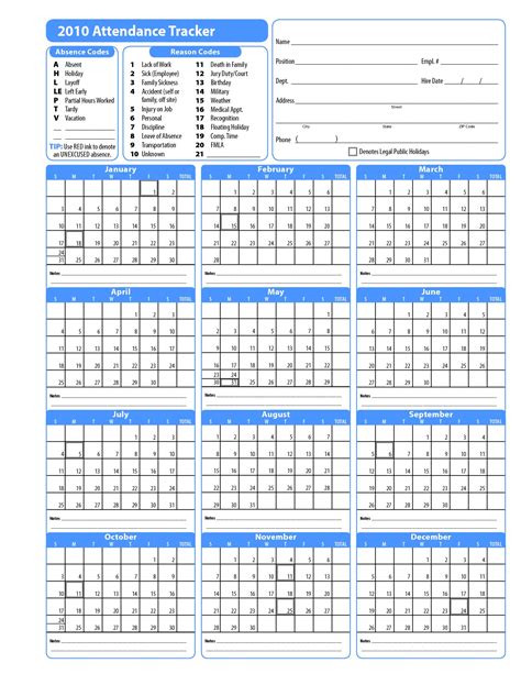 2025 Calendar Attendance Chart Free Chloe Delcina