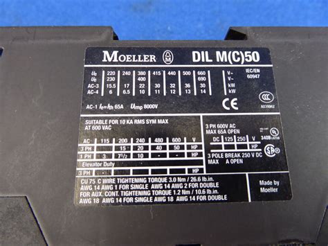 New In Original Packaging Moeller Dilm Contactor Kw No Dil