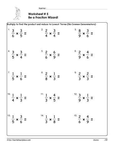 Multiply Fractions Worksheet 5 Fractions Worksheets Multiplying