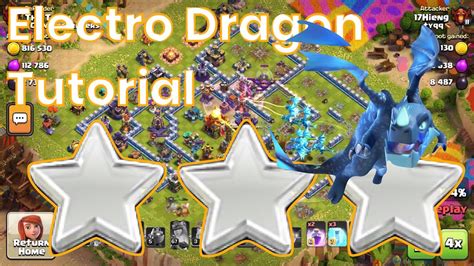 Clash Of Clans Town Hall Eletro Dragon Tutorial Youtube