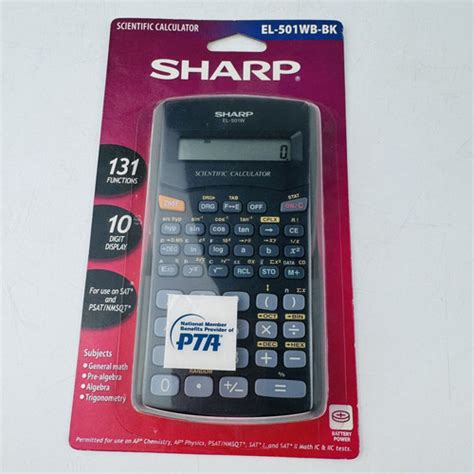 New Sharp Calculator Black El Wb Bk Chemistry Physics Math Test