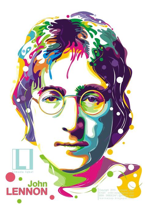 Tutorial Vector Pop Art John Lennon By Limada Iqbal Pop Art Face