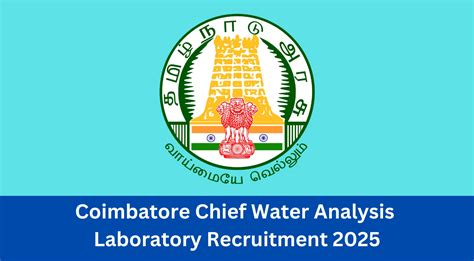 Coimbatore Chief Water Analysis Laboratory Recruitment Apply For