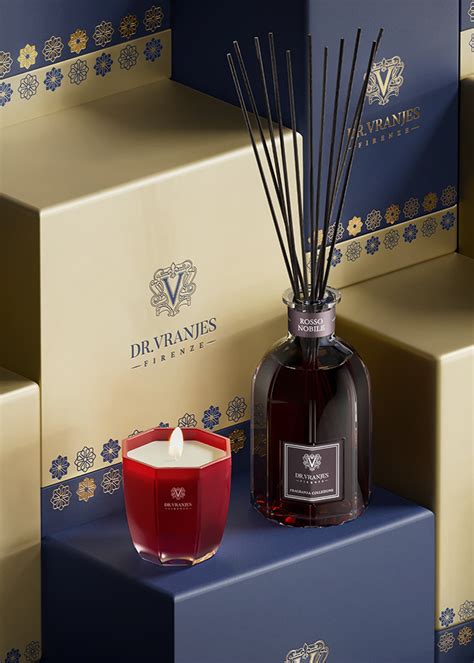 Dr Vranjes Firenze Rosso Nobile Diffuser Tourmaline Candle Gift Box