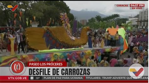 Caracas Se Llena De Color Y M Sica Con El Desfile De Carrozas En El