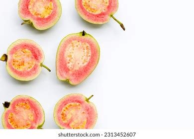 Fresh Pink Guava Top View Photos Images Pictures Shutterstock