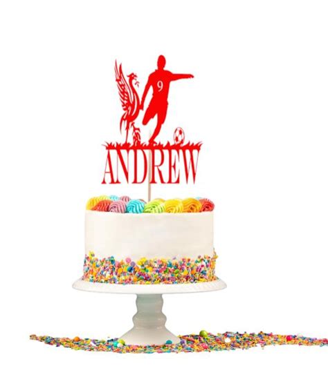 Personalised Liverbird Happy Birthday Cake Topper Any Name And Age