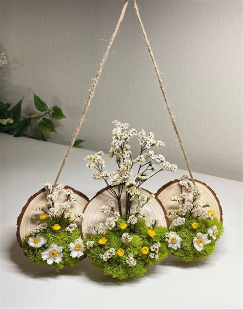 Forever Spring Moss Art Dried Flower Wall Art Decor Flower Wall Hanging