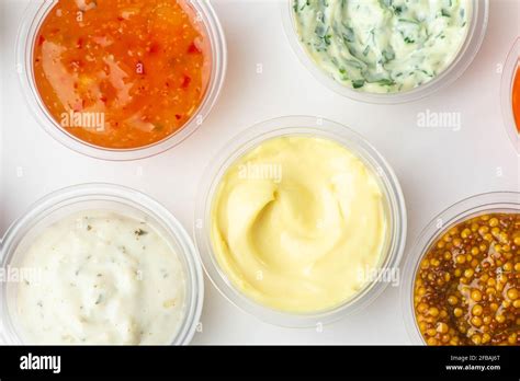 Various sauces in small hi-res stock photography and images - Alamy 
