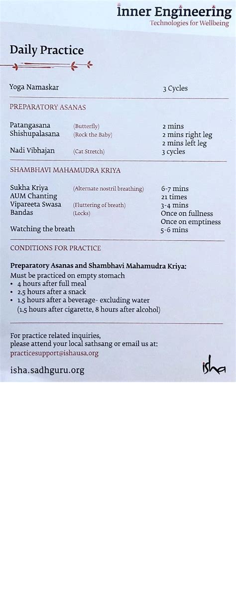 Isha Shambhavi Mahamudra Steps Kriya Yoga Isha Yoga Kriya