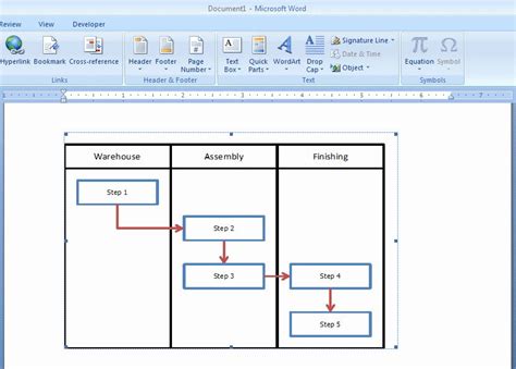 Flow Diagrams In Microsoft Word How To Make A Flowchart In M