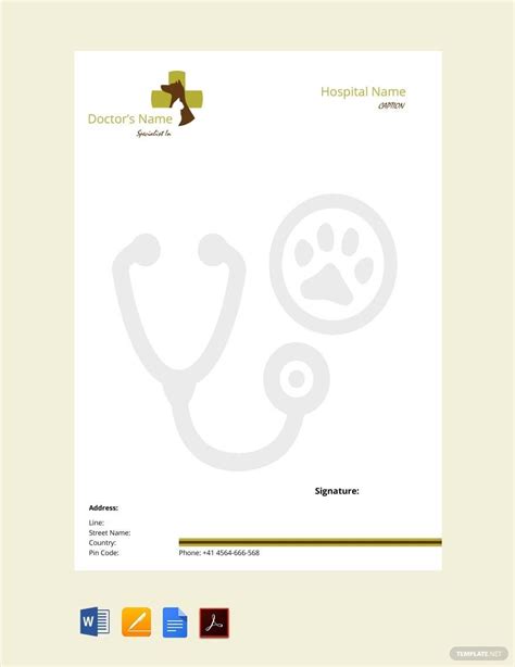 Veterinary Prescription Template Social Media Template