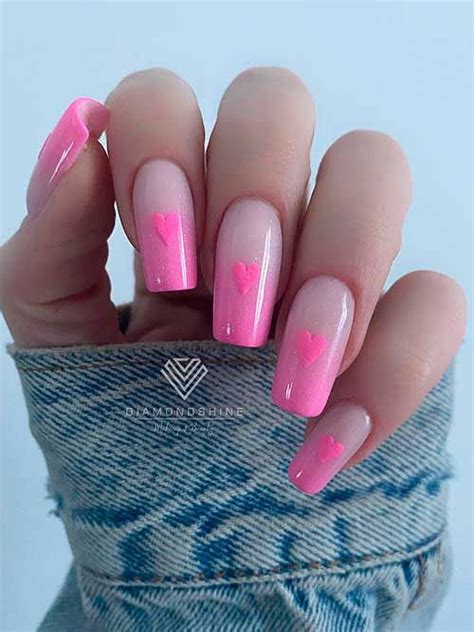 The Best Pink Valentines Day Nails In 2023 Bright Pink Nails