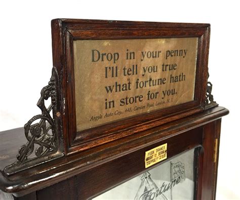 Antique Gypsy Fortune Teller Arcade Penny Machine Argyle Automatic Co