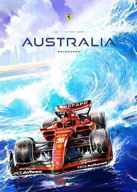 Pin By Grumpy Gnome On F Australian Grand Prix Ferrari Ferrari Poster