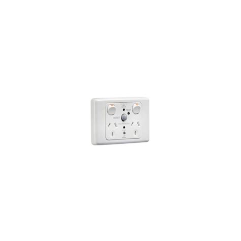 Series Rcd Protected Twin Switch Socket Outlet V A Pole