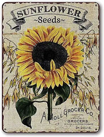 Amazon Vintage METAL Seed Signs