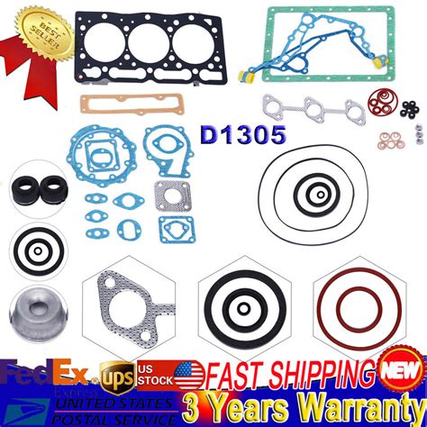 Fit Kubota D Engine Cylinder Head Complete W Full Cylinder Gasket