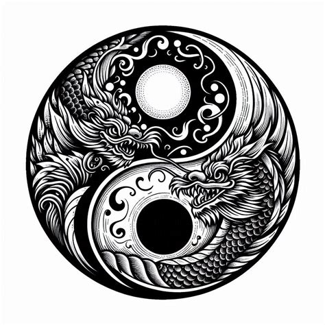 Yin And Yang Tattoo Design Pack Tatuagens Preto E Branco Desenhos