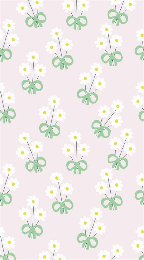 10 Soft Spring Wallpapers For A Delicate Aesthetic Daisy With Bow