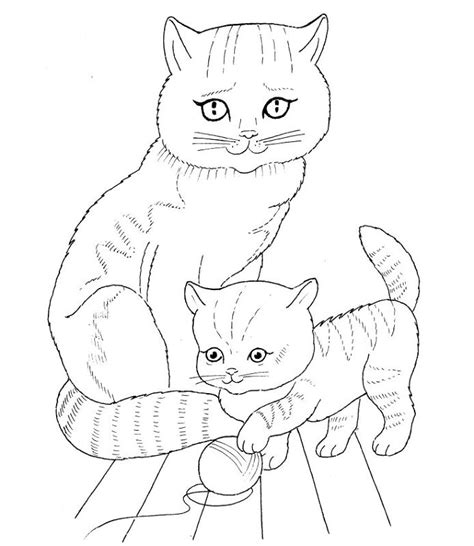 Cats Family | 15+ Free Printable Coloring Pages